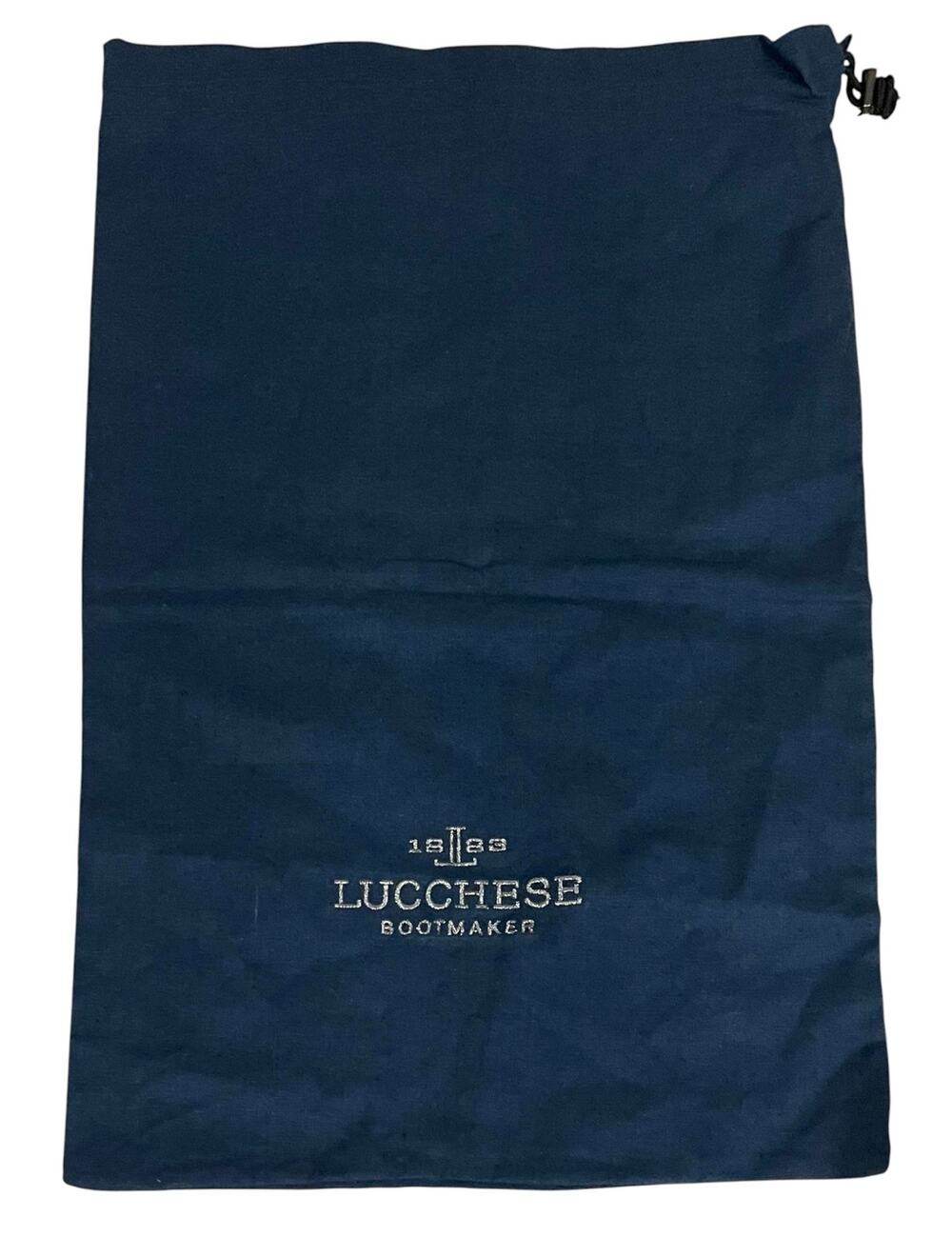 Lucchese Boot Maker Large Dark Blue 25 X 16 Inch Drawstring Storage Dust Bag